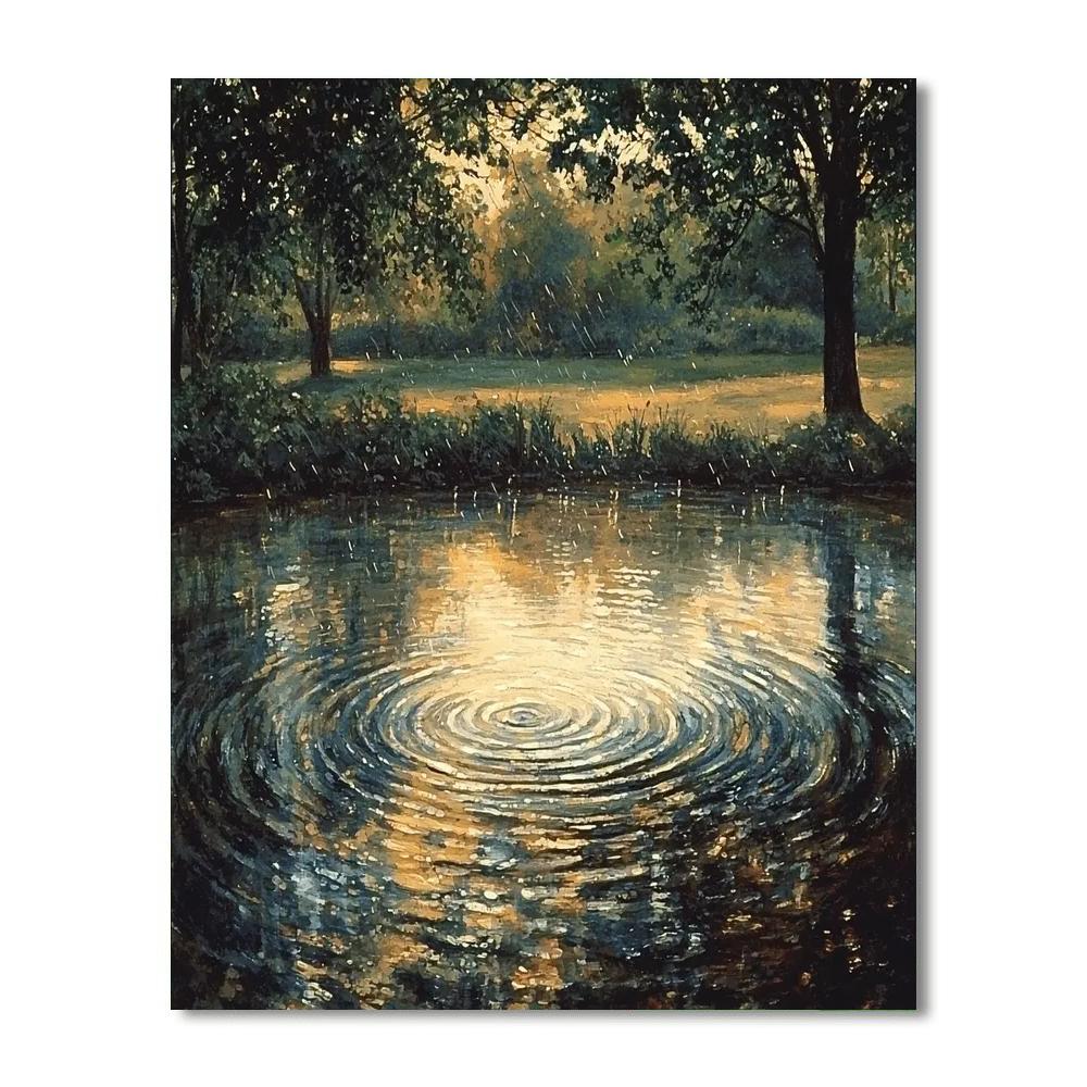 Edgar Degas Inspired Reflections In The Rain  Paint By Numbers