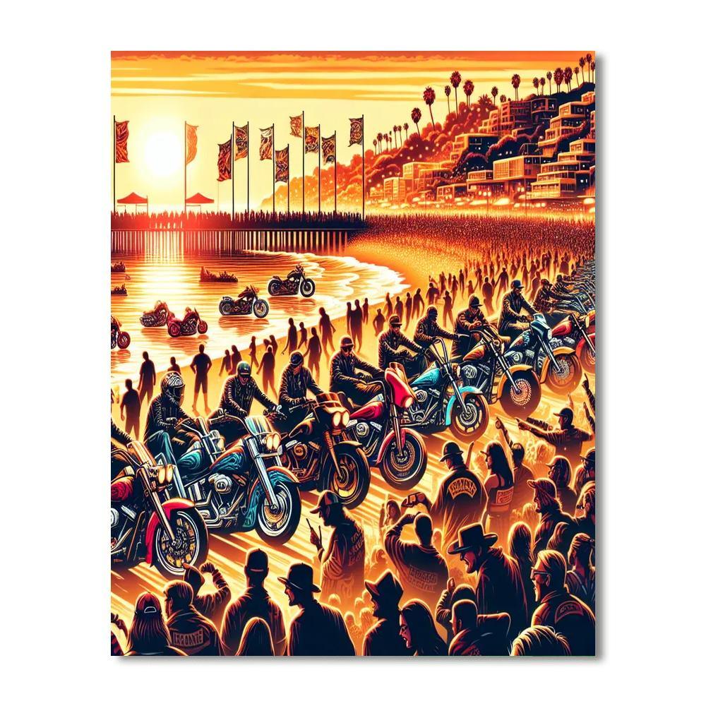 Daytona Bike Week - Usa Paint By Number