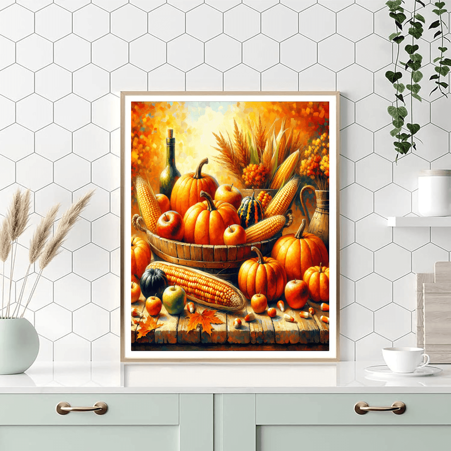 Colorful Autumn Harvest Numbered Painting Kits