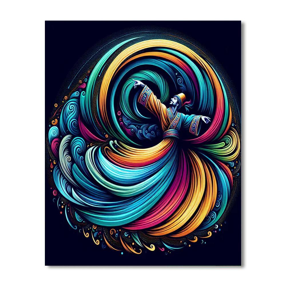 Whirling Dervish Painting By Numbers Kit
