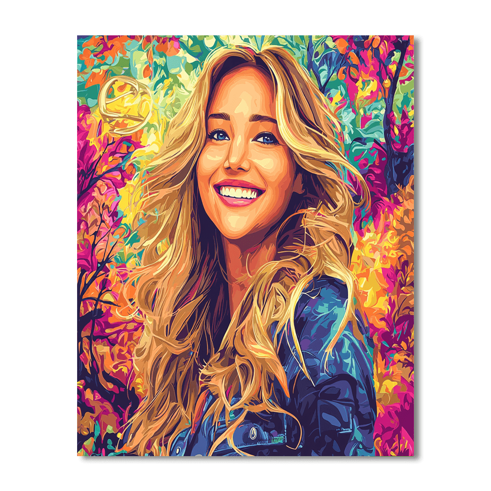 Jennifer Lawrence: A Firebrand Of Hollywood's New Era Painting Number Kit