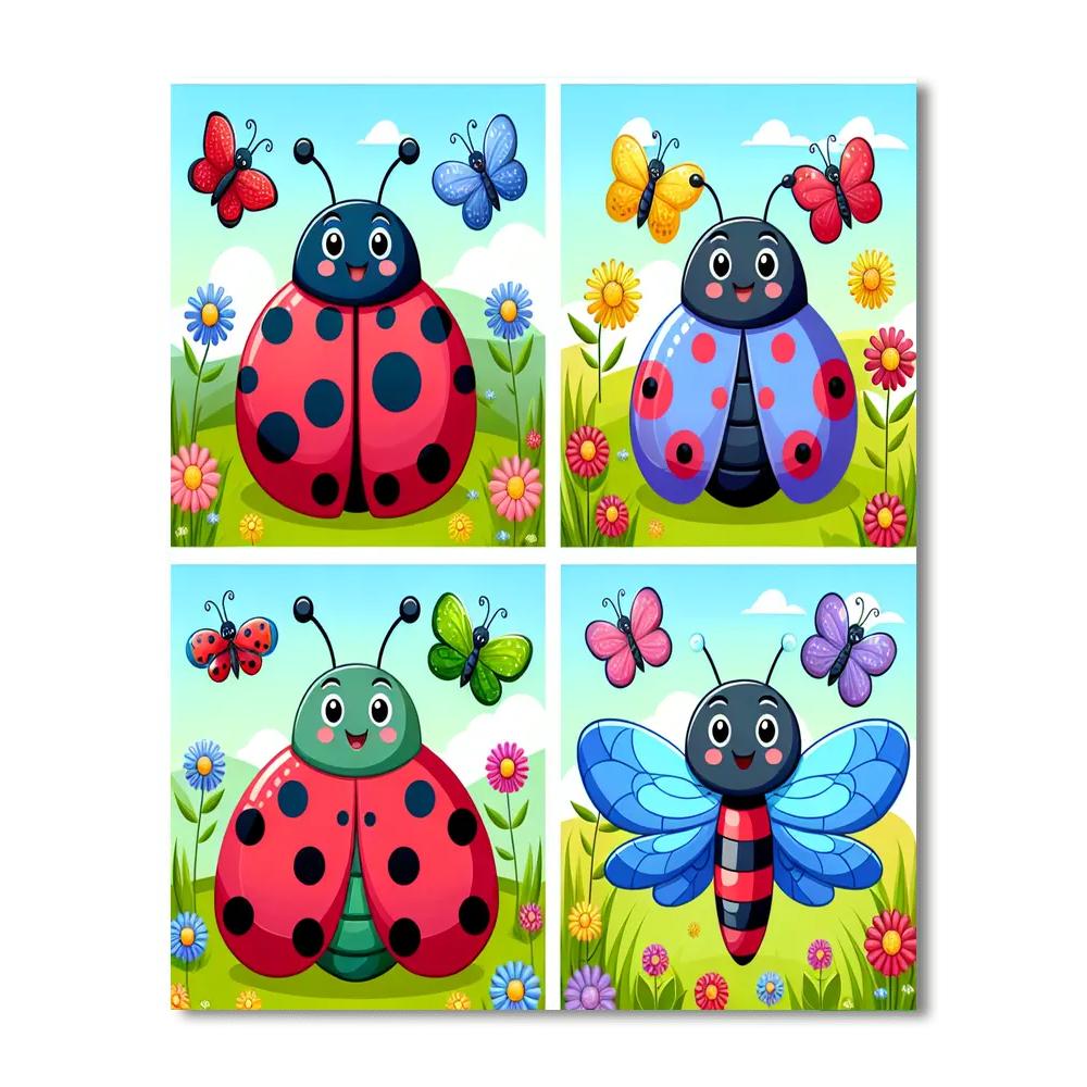 Garden Bug Bonanza Numbered Painting Kits