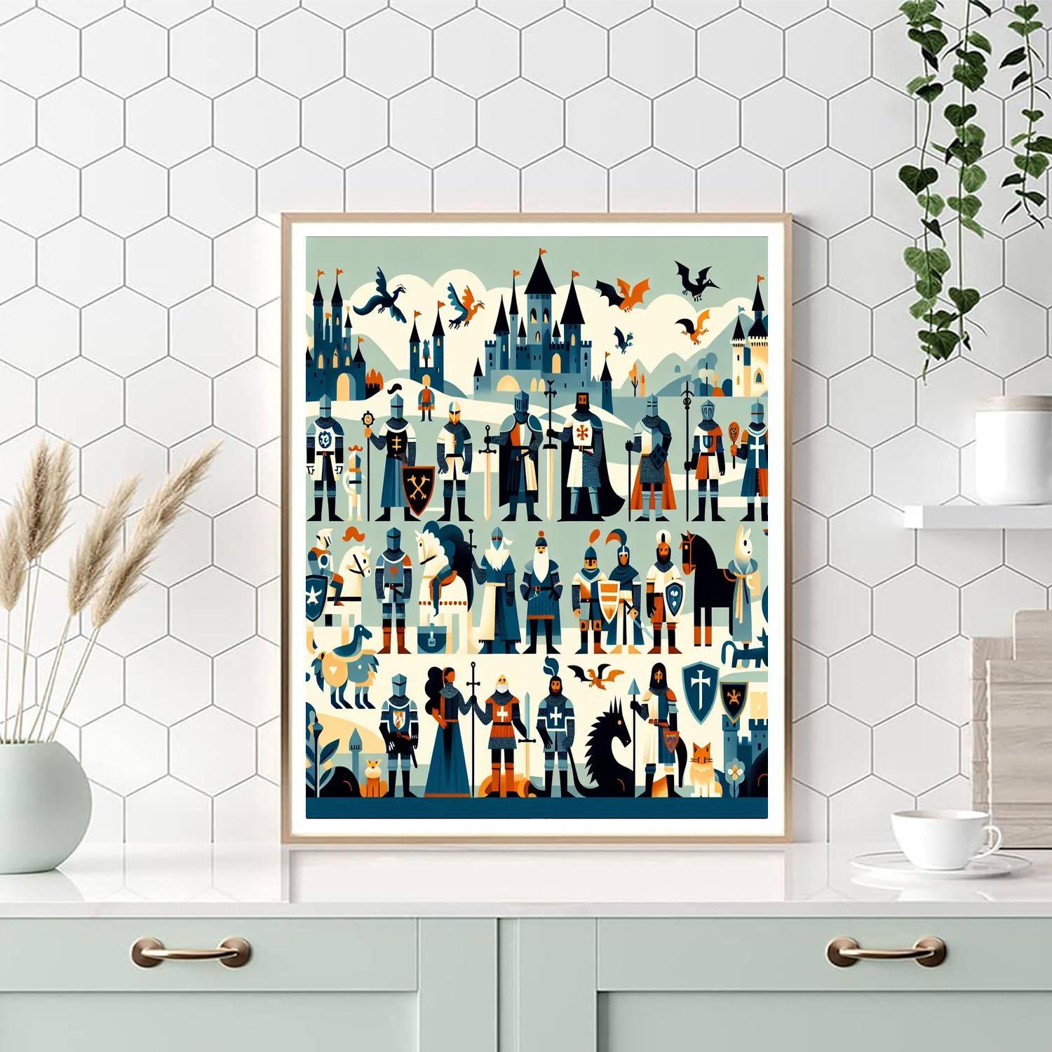 Knight's Tale In The Enchanted Kingdom Paint By Number