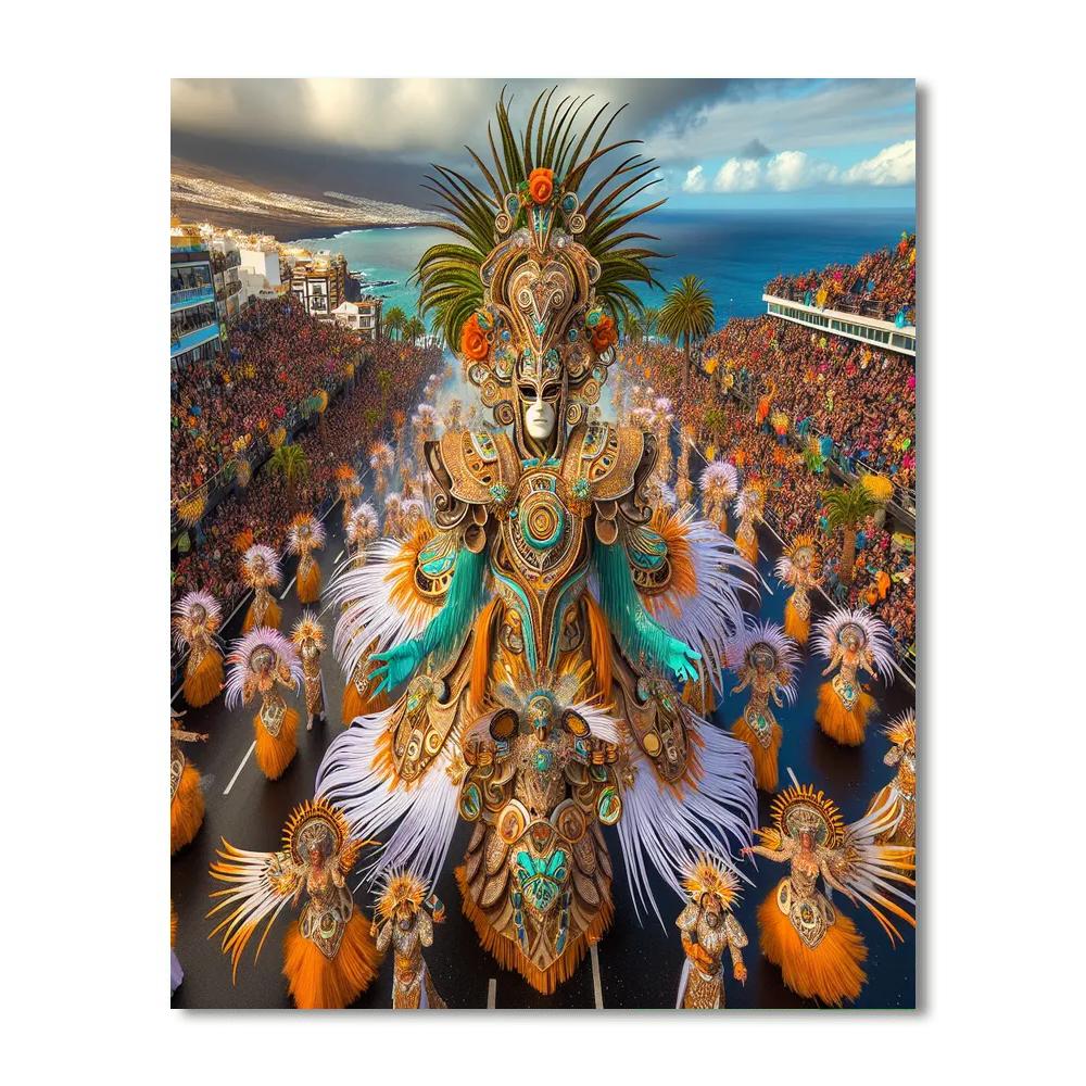 Santa Cruz De Tenerife Carnival - Tenerife Paint By Numbers Art