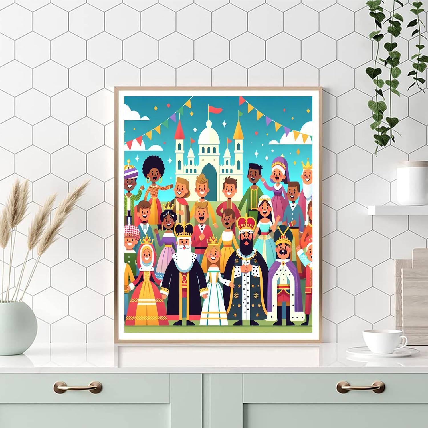 Royal Kingdom Celebrations Paint By Numbers Art