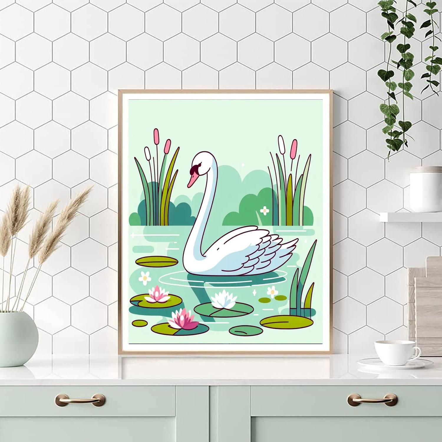 Swan Lake Ballet Paint By Color