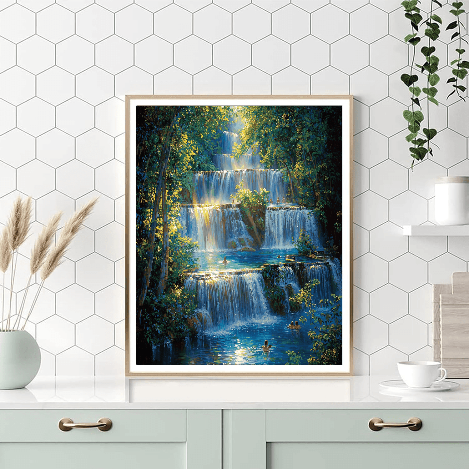 Erawan Waterfalls DIY Paint By Numbers