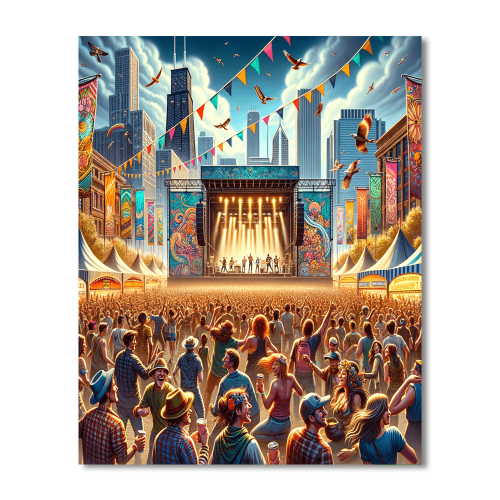 Lollapalooza - United States Paint By Color