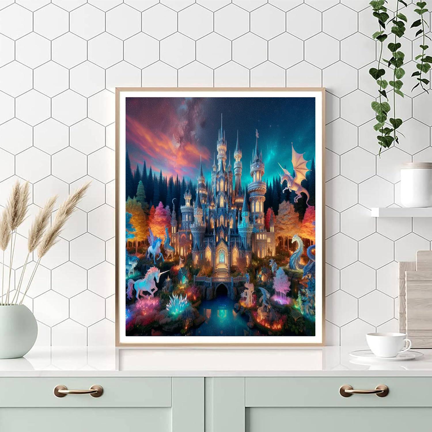 Fantasy Castle Quest For Kids Numbered Painting Kits
