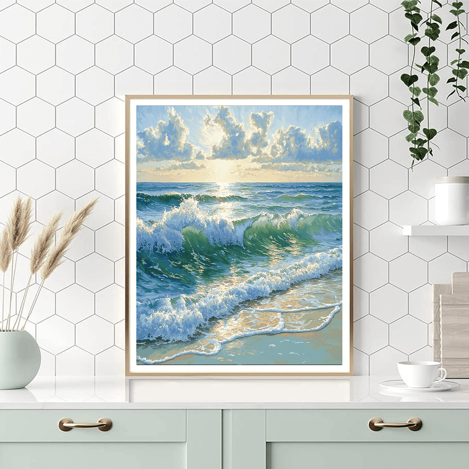 Claude Monet Inspired Ocean Dreams  DIY Paint By Numbers