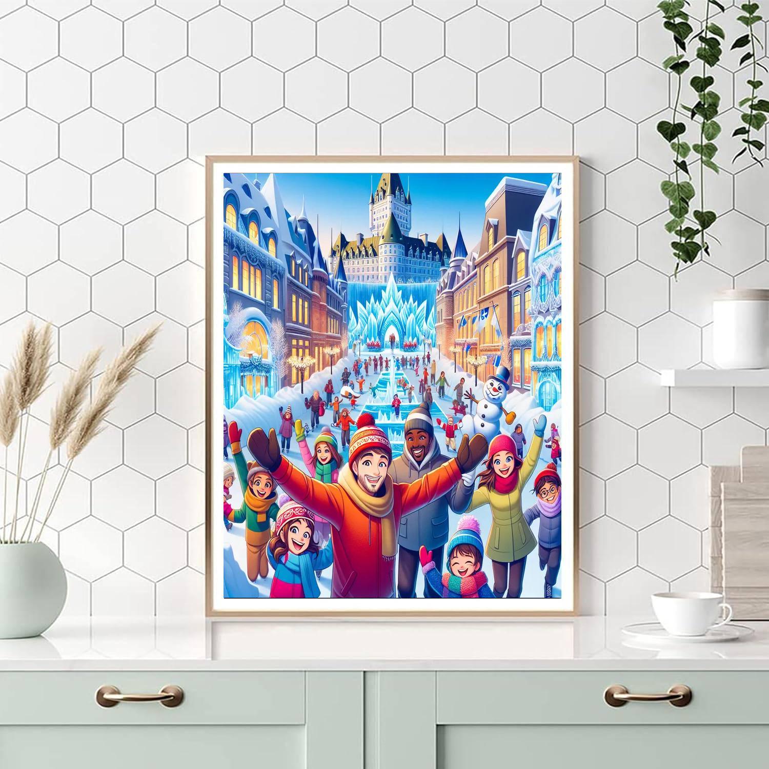Carnaval De Quebec - Quebec City, Canada Painting Number Kit