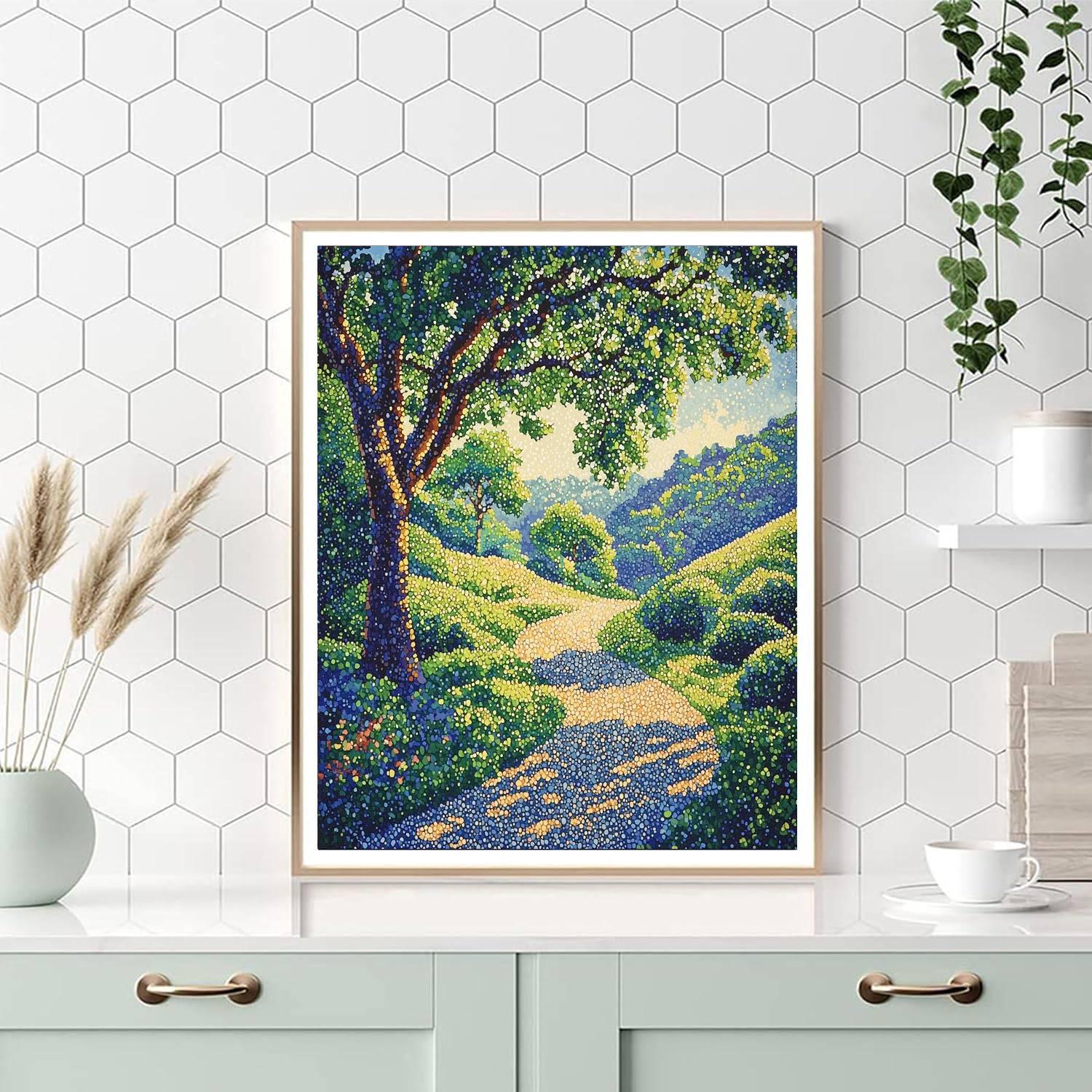 Georges Seurat Inspired Windswept Wonder  Paint By Number