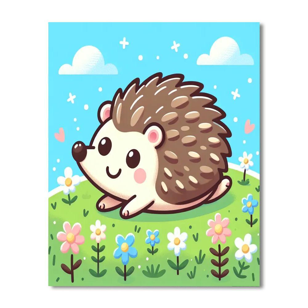 Bouncy Hedgehog Paint By Color