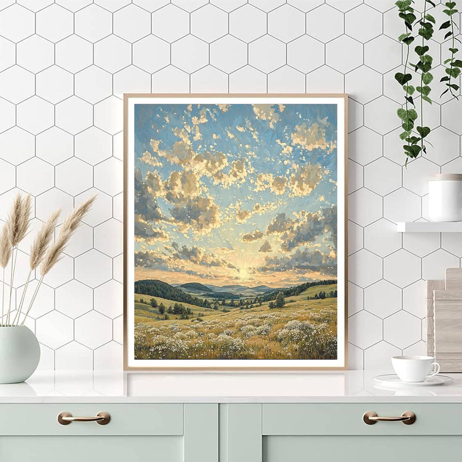 Caspar David Friedrich Inspired Wandering Clouds  Paint By Numbers Kits