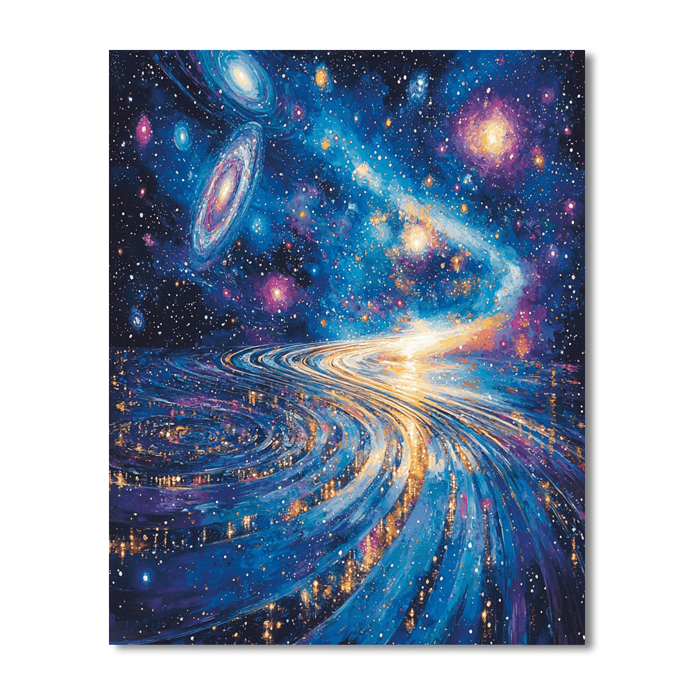 Salvador Dali Inspired Cosmic Kaleidoscope  Numbered Painting Kits