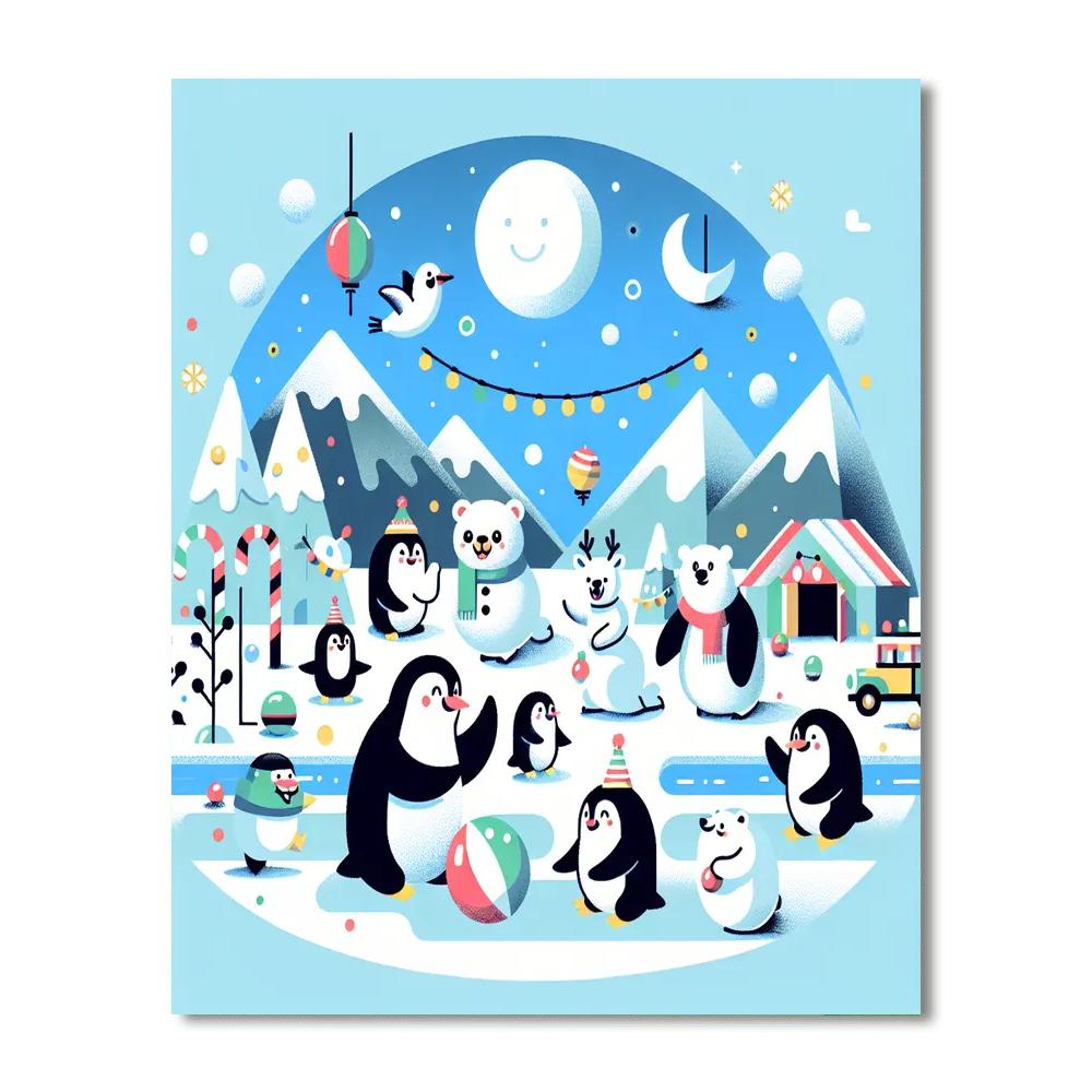 Arctic Friends Festival DIY Paint By Numbers