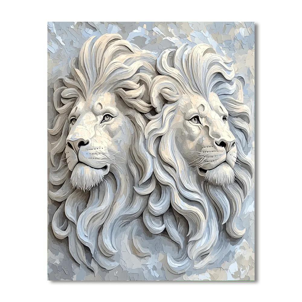 Michelangelo Inspired Lions' Pride  Paint By Numbers