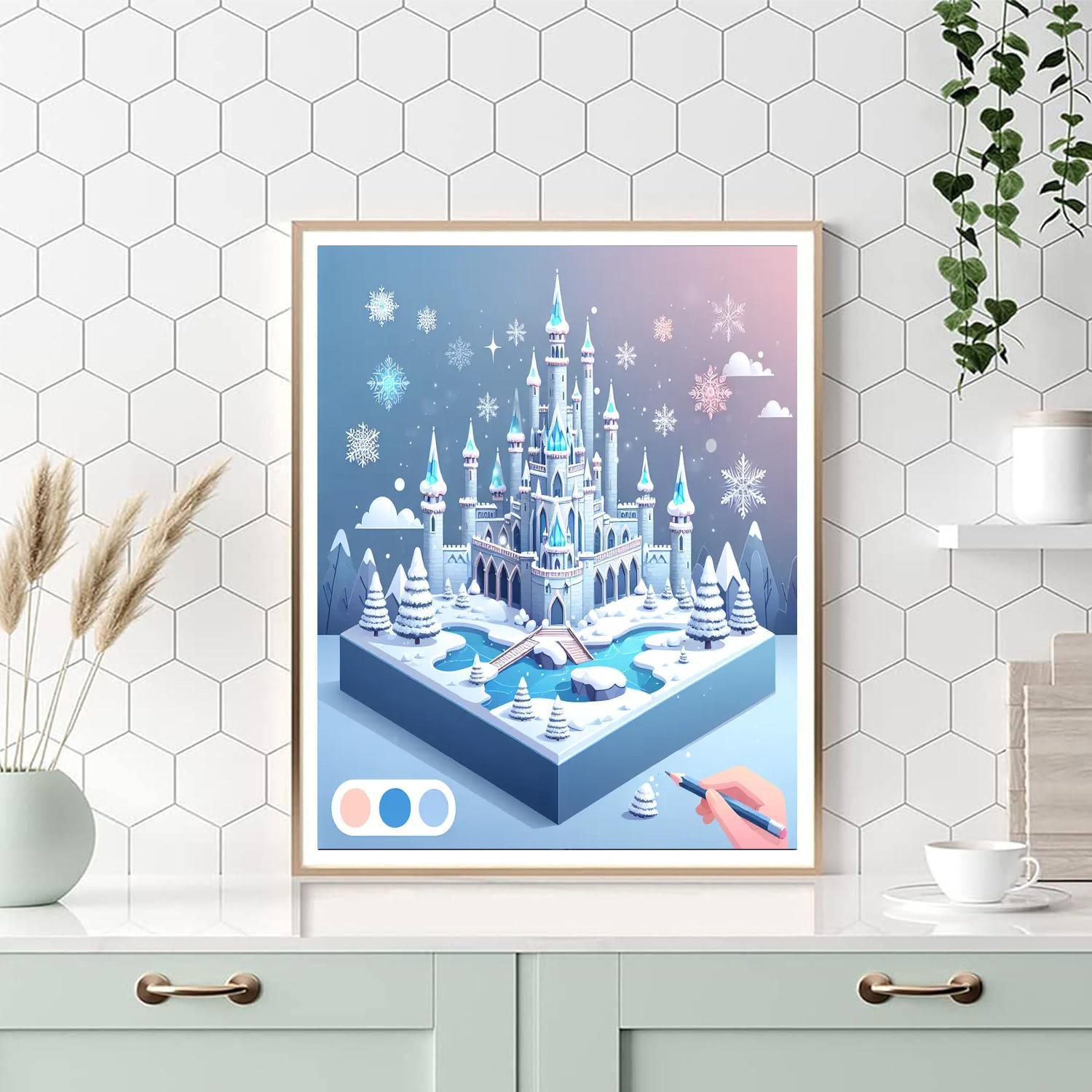 Magical Winter Castle Paint By Numbers Kits
