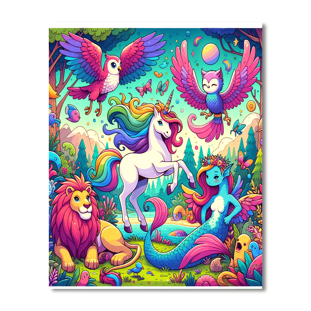 Mythical Creature Quest Paint By Numbers Kits