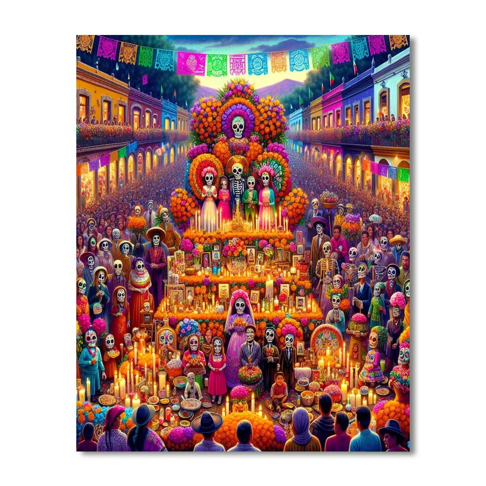 Dia De Los Muertos - Oaxaca Numbered Painting Kits
