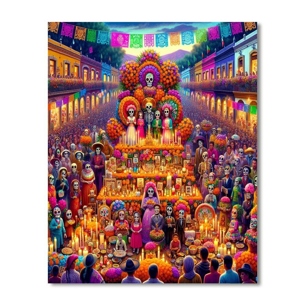 Dia De Los Muertos - Oaxaca Numbered Painting Kits