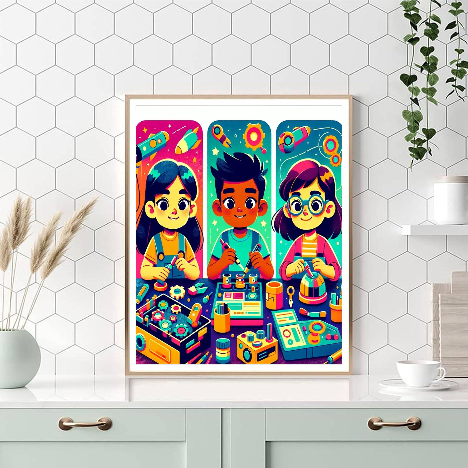 Galactic Gadgets And Gizmos Painting By Numbers Kit
