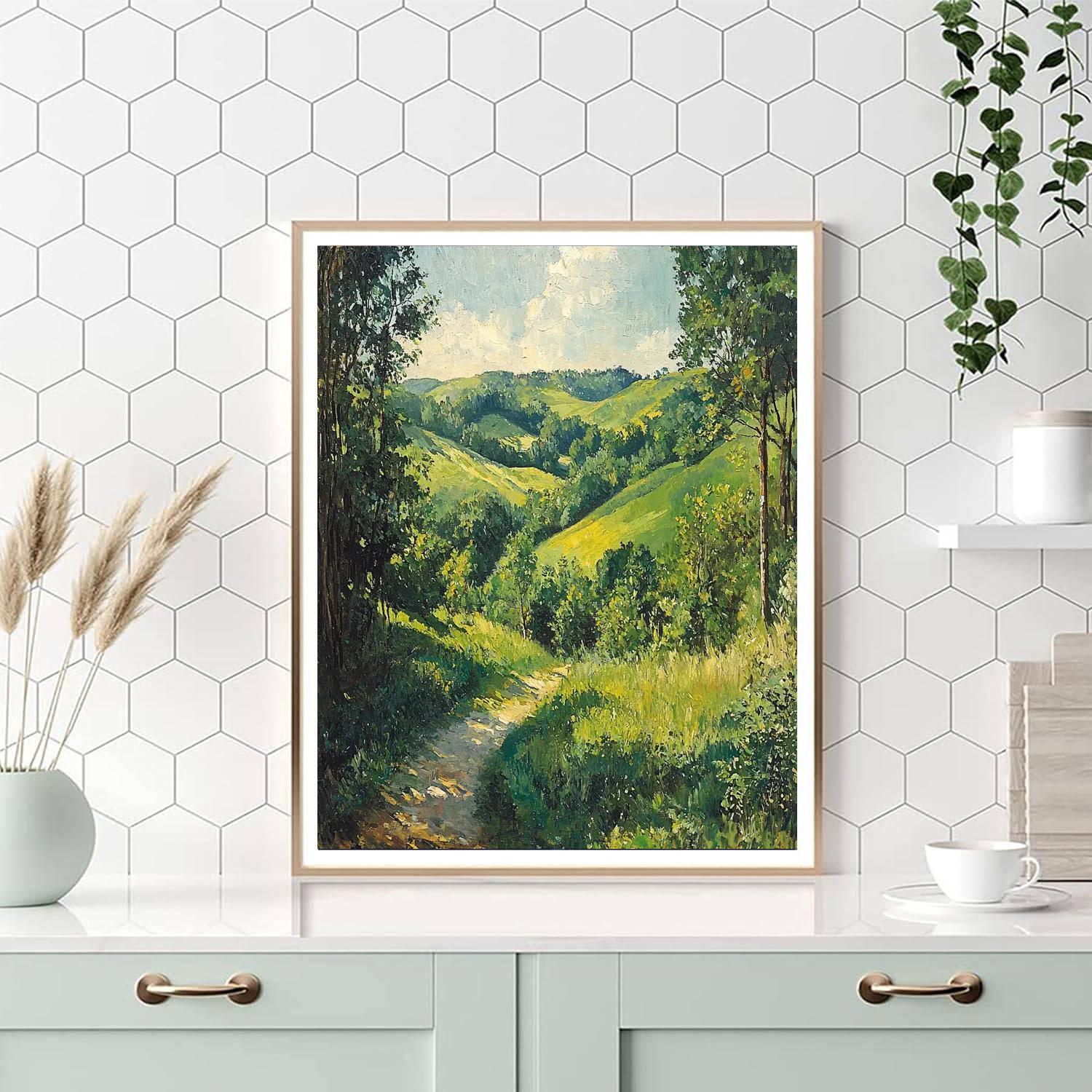 Paul Cézanne Inspired Whispers Of Verdant Valleys  DIY Paint By Numbers