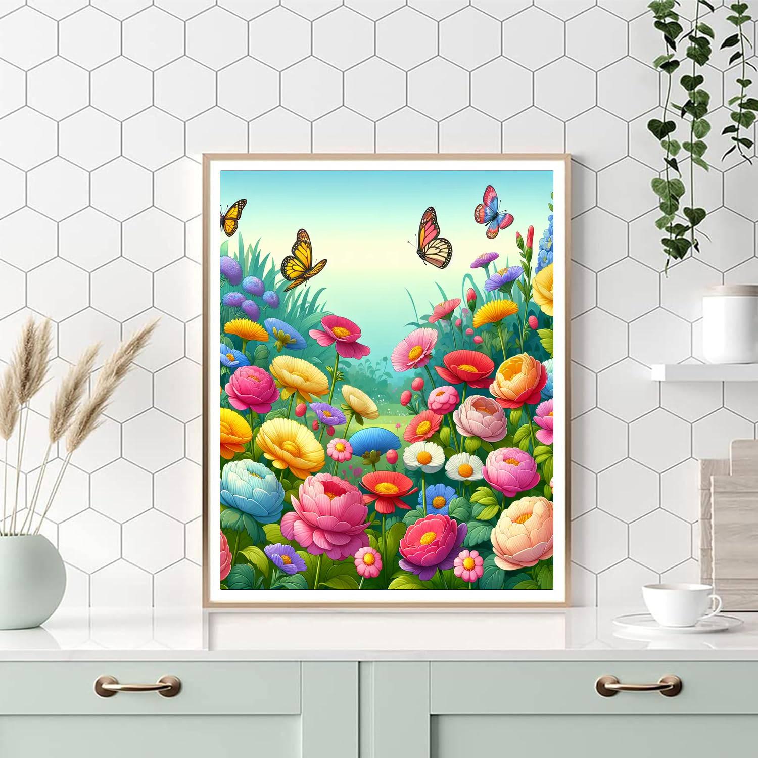 Garden Harmony Painting Number Kit