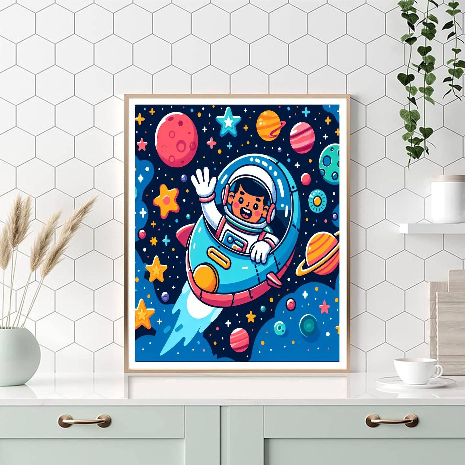 Astronaut Adventure Quest Paint By Numbers Kits