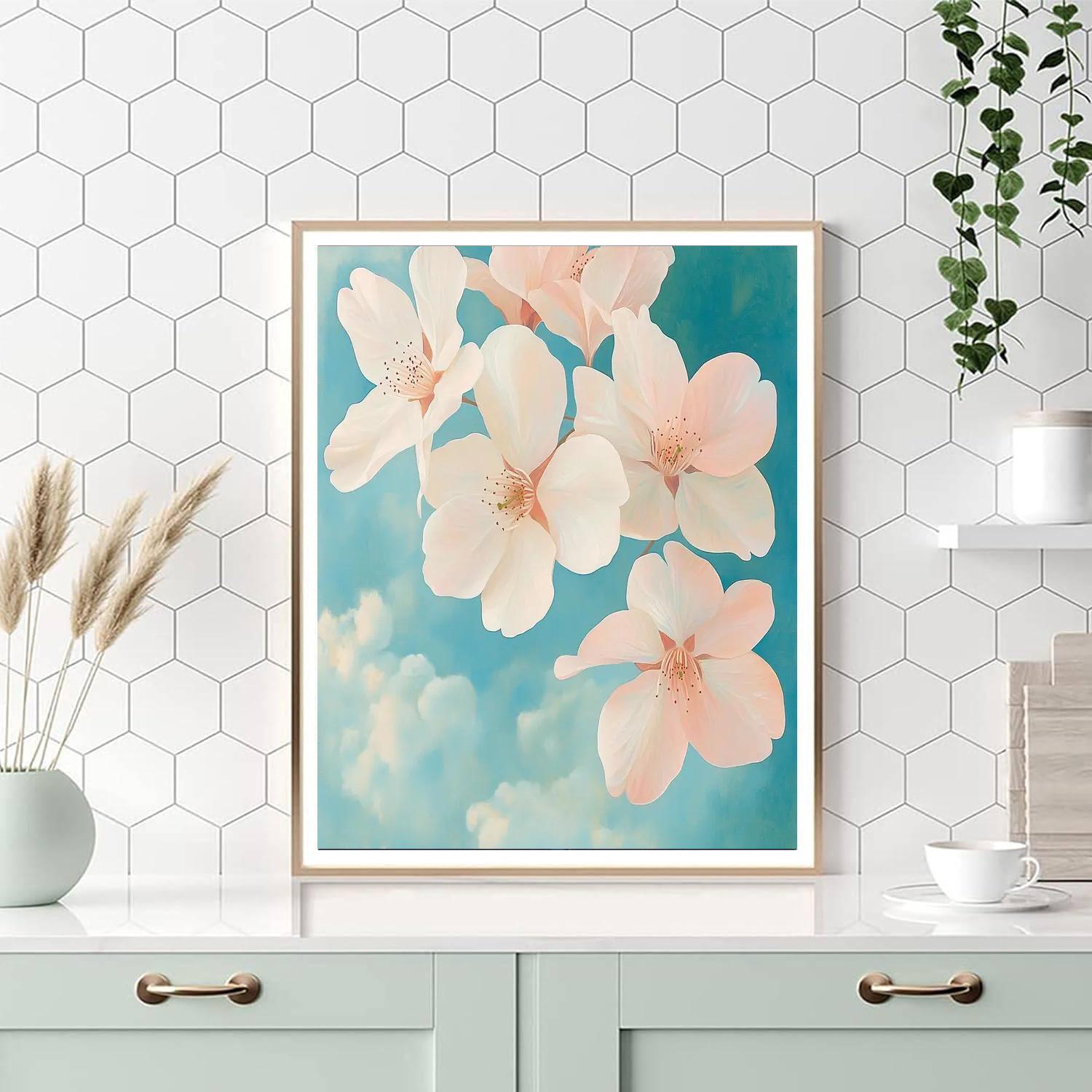 Georgia O'Keeffe Inspired Blossom Dreams  DIY Paint By Numbers