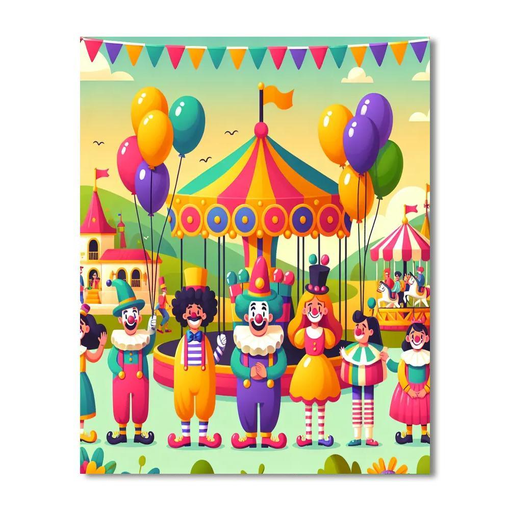 Fun Adventures At The Carnival Paint By Number