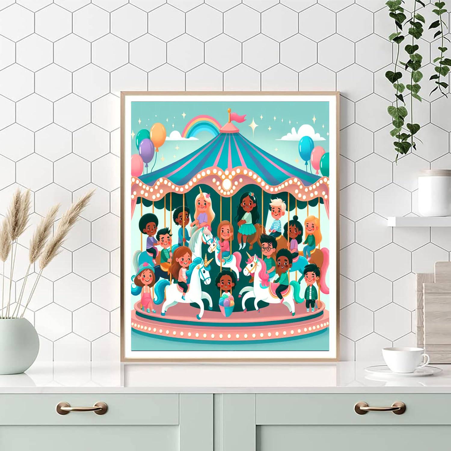 Enchanted Carousel Dreams Paint By Numbers