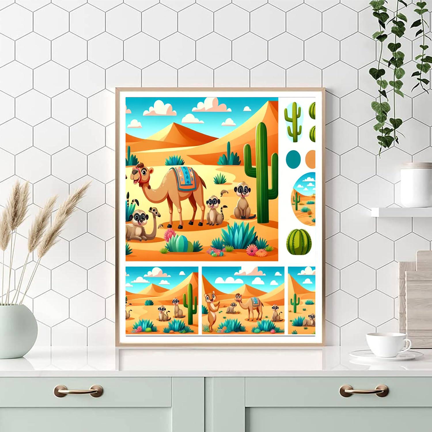 Desert Discovery Safari DIY Paint By Numbers