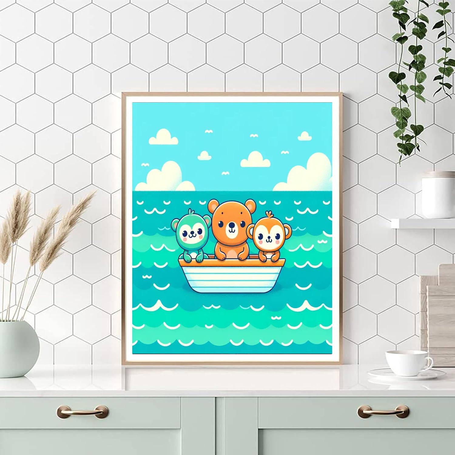 Friendly Ocean Voyage Number Painting