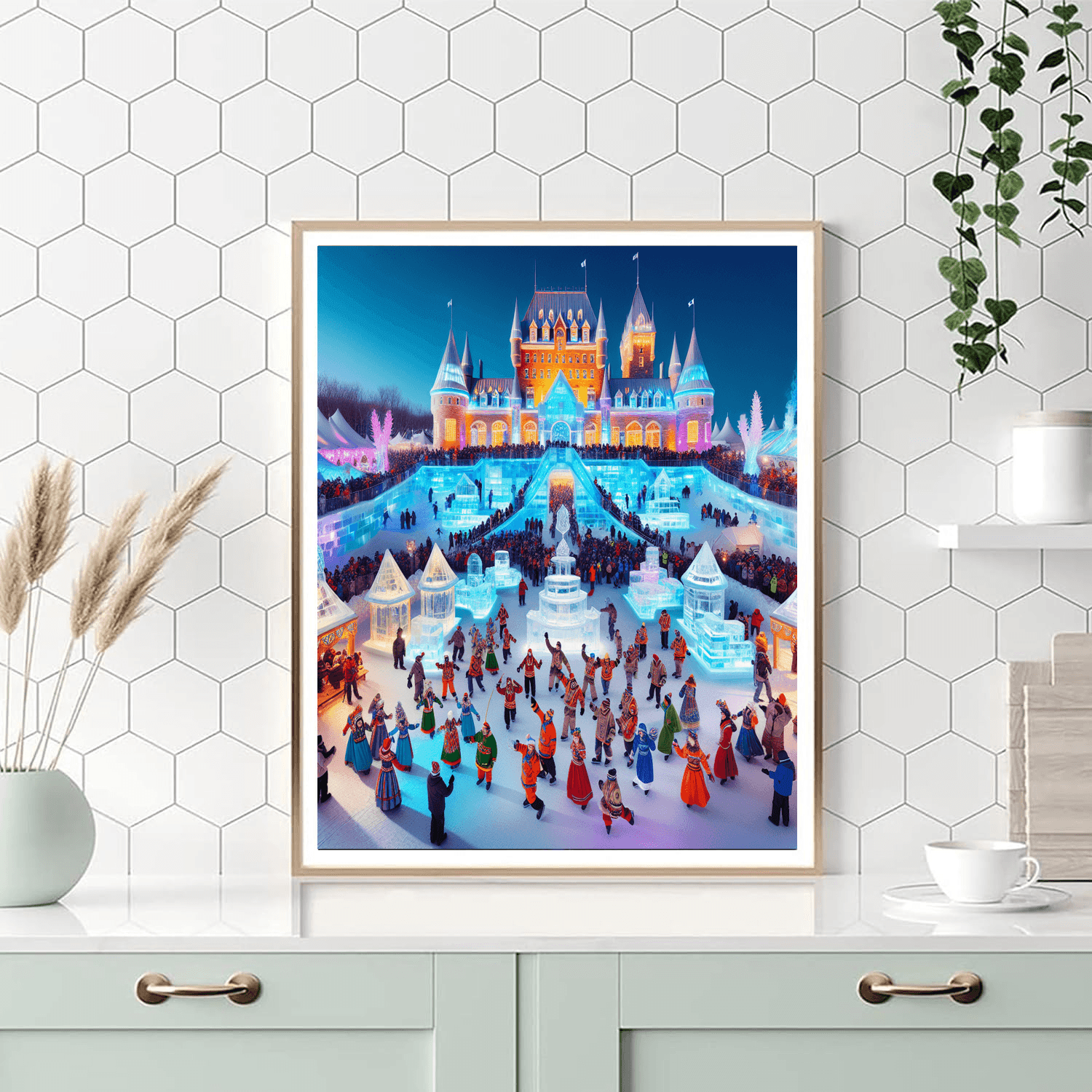 Winter Carnival - Quebec City, Canada Paint By Numbers Art