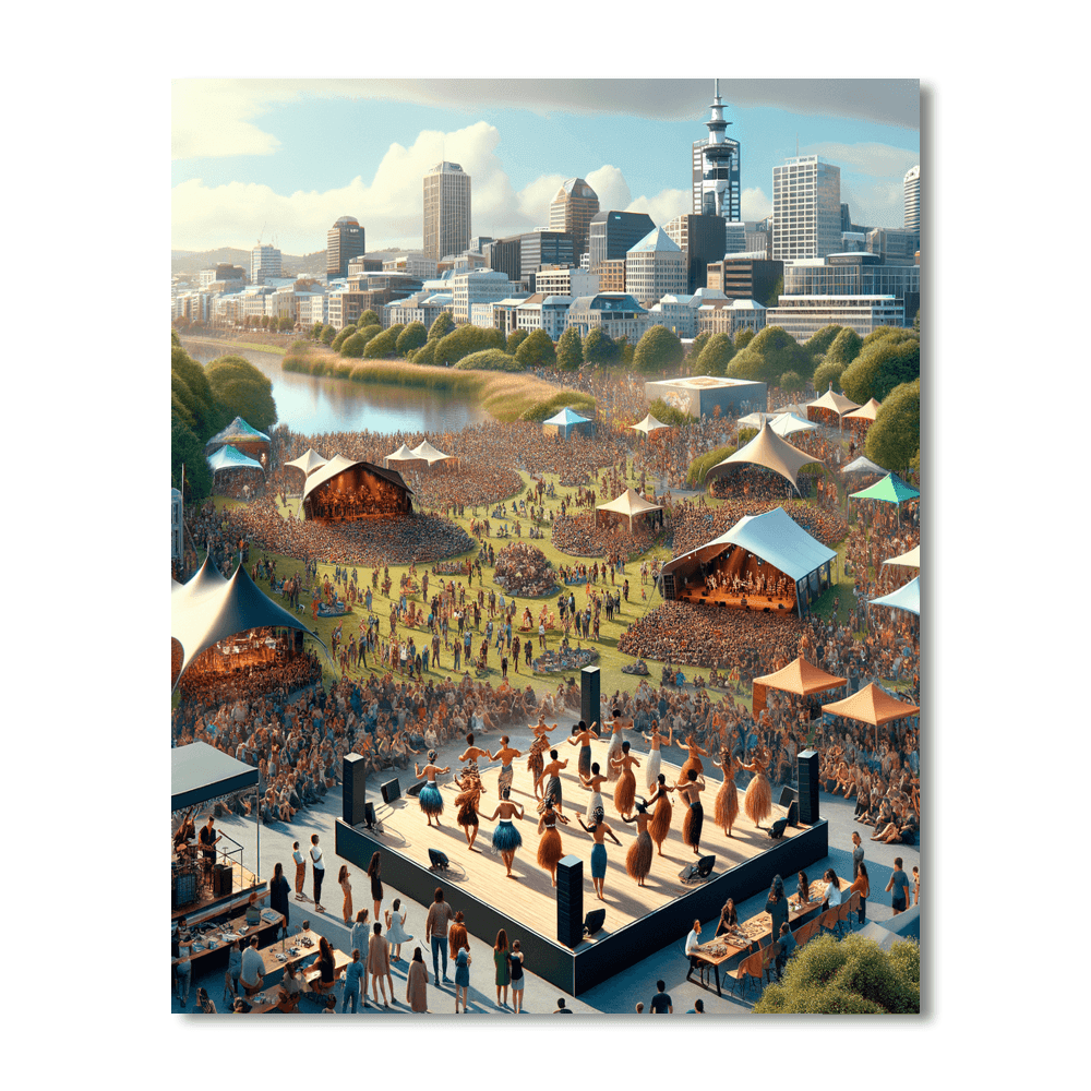 Auckland Arts Festival - New Zealand Numbered Painting Kits
