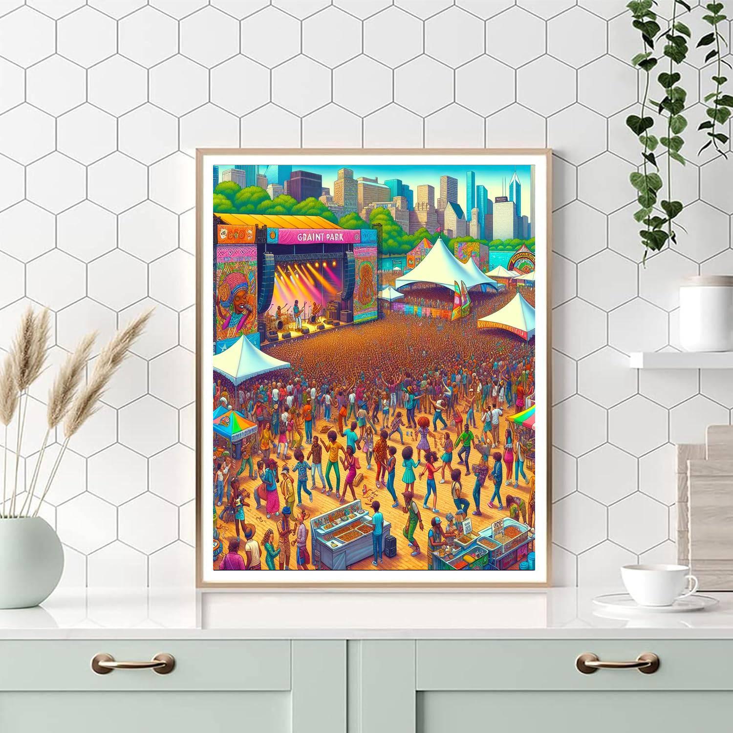 Lollapalooza - Chicago, Illinois, Usa Numbered Painting Kits