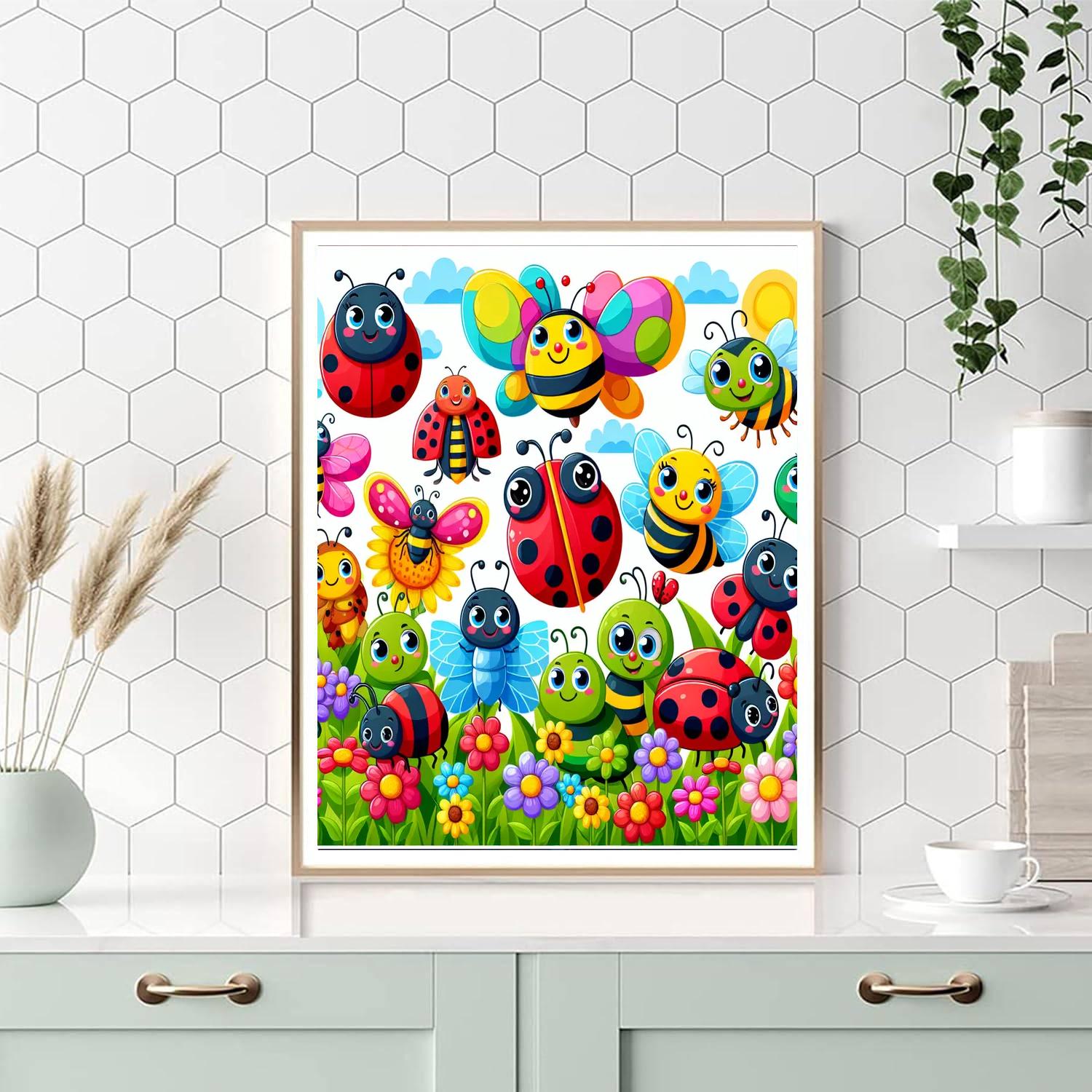 Cuddlebug Cozy Friends Paint By Numbers Art