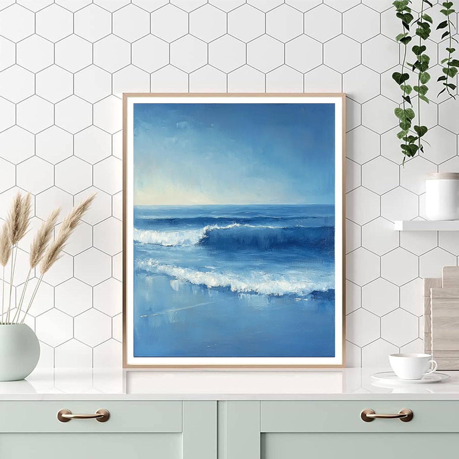 Paul Cézanne Inspired The Essence Of Tranquil Waves  Number Painting