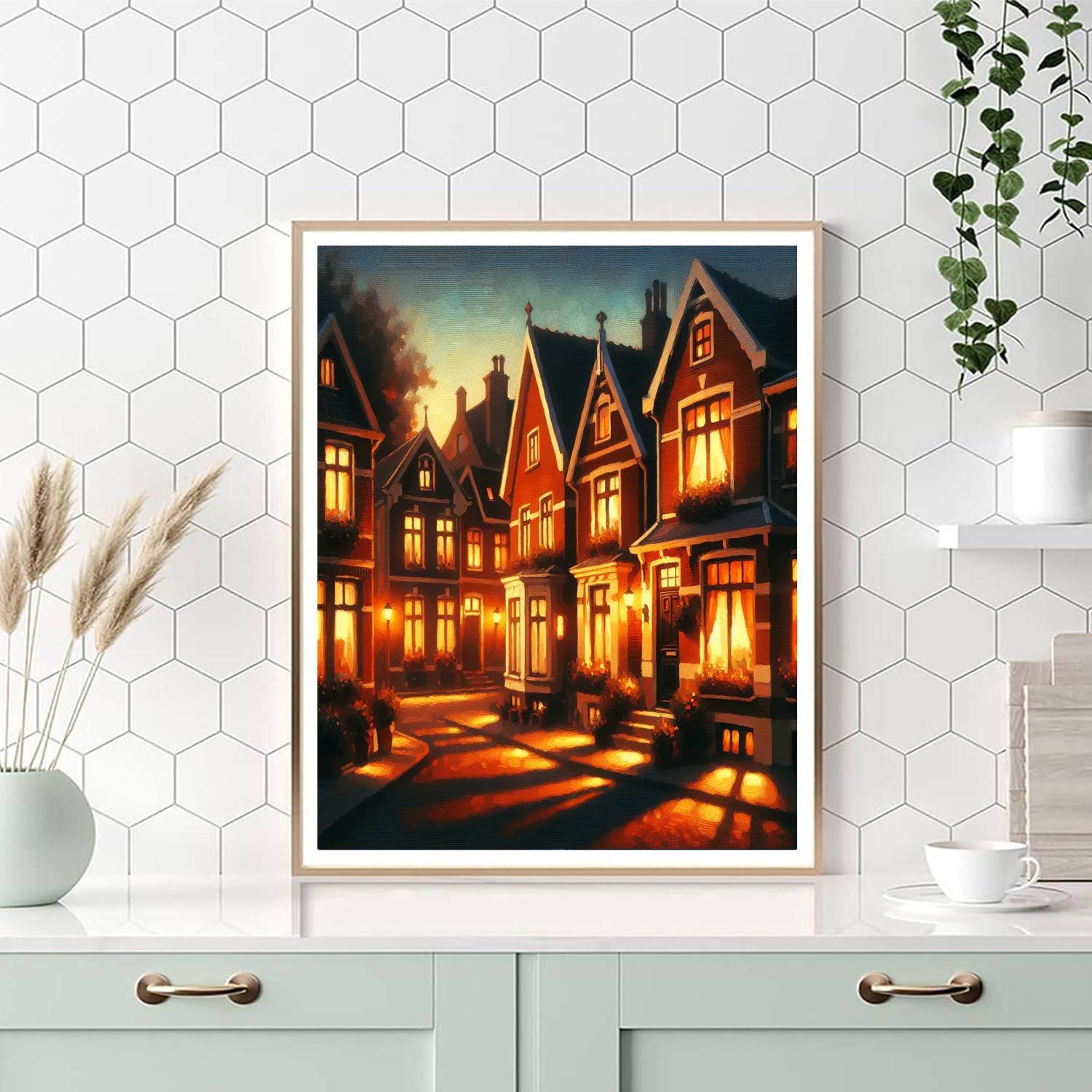 Dreamy Evening Lights Paint By Color