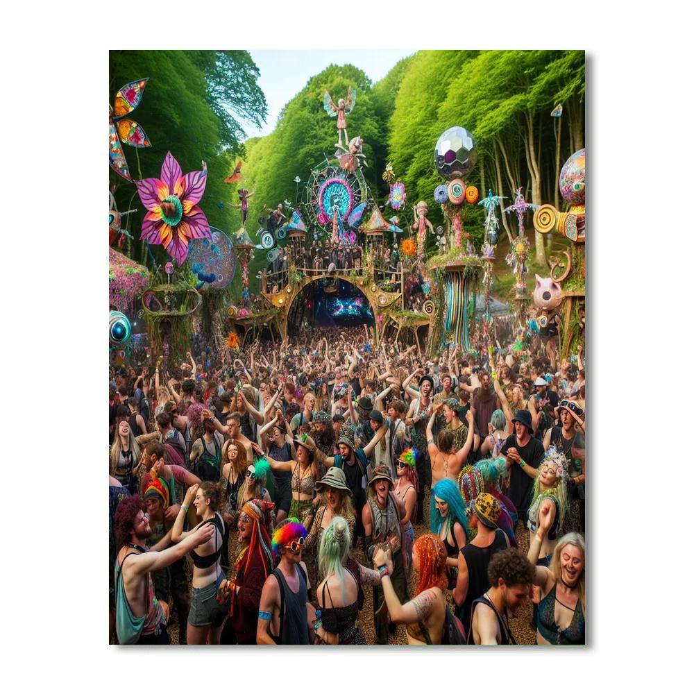 Shambhala Music Festival Paint By Numbers Art