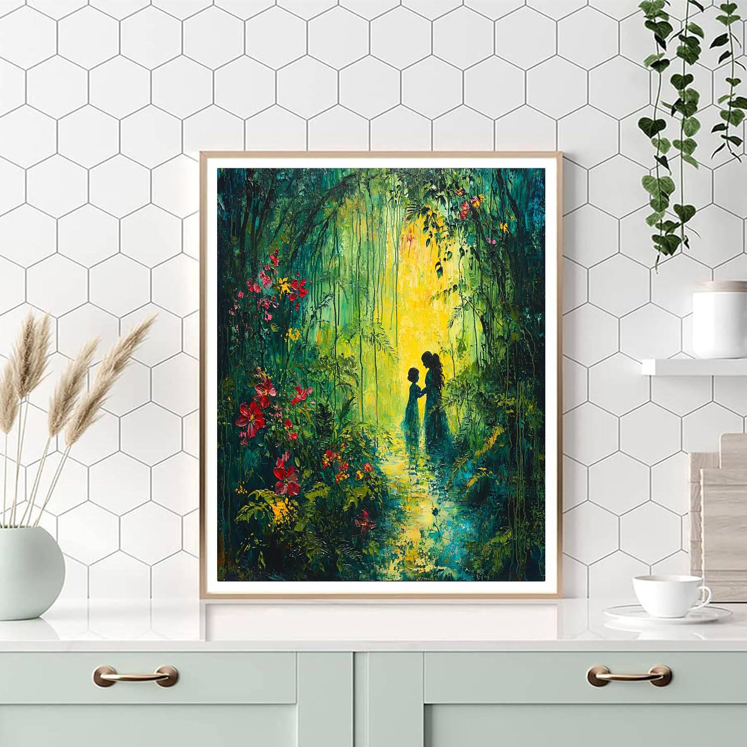 Embracing Nature With Mom Painting Number Kit