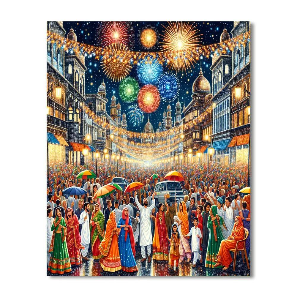 Diwali In Leicester - Leicester, Uk Paint By Number