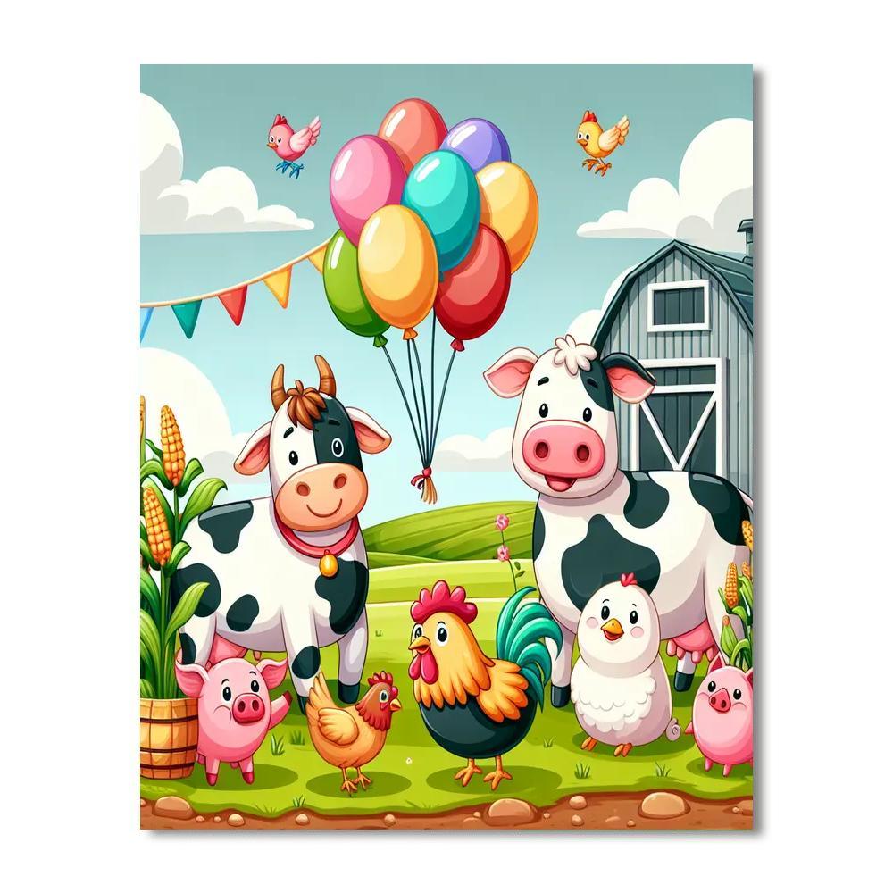 Farmyard Fiesta Paint By Numbers