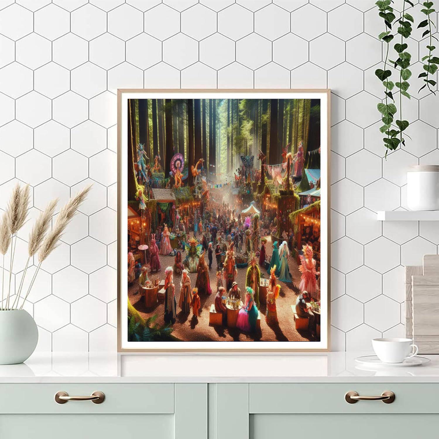 Oregon Country Fair Number Painting