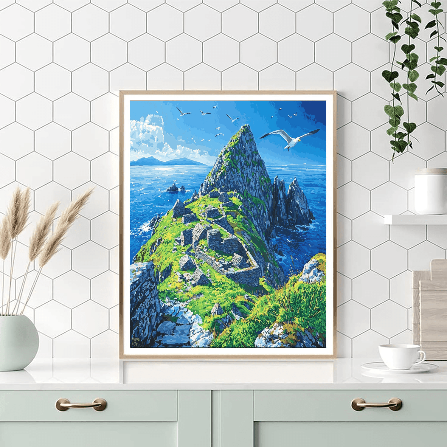 Skellig Michael - Ireland Numbered Painting Kits