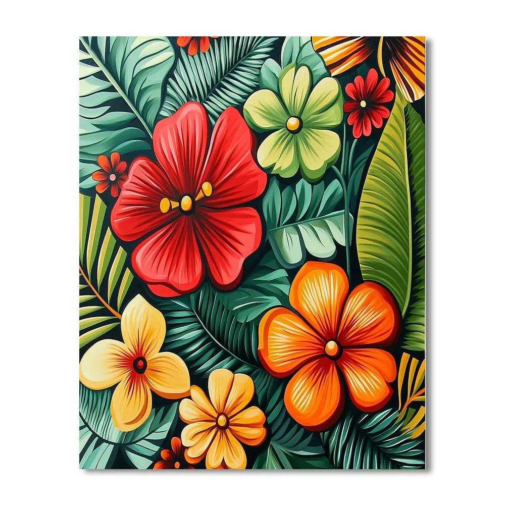 Frida Kahlo Inspired Garden Of Strength  Paint By Number