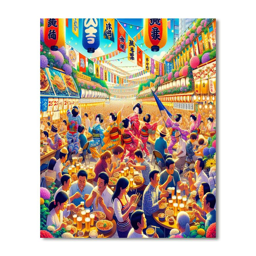 Sapporo Summer Festival Painting Number Kit