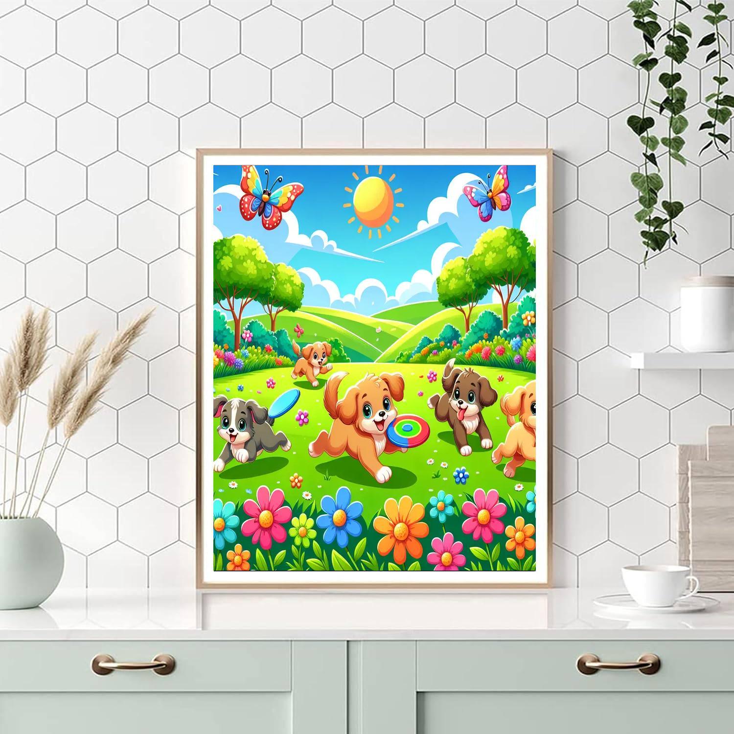 Puppy Pals Play Day Paint By Numbers