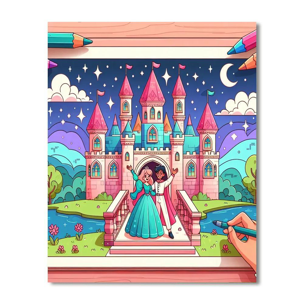 Fairy Tale Castles DIY Paint By Numbers